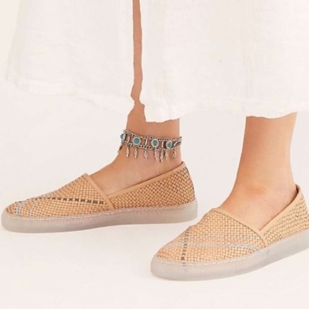 New free people santorini slip on sneakers